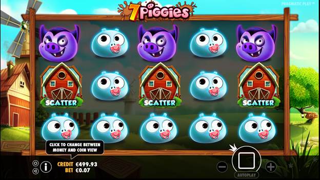 7 PIGGIES เกมสล็อตออนไลน์ ที่ขนขบวนความน่ารักของน้องหมูพิกกี้